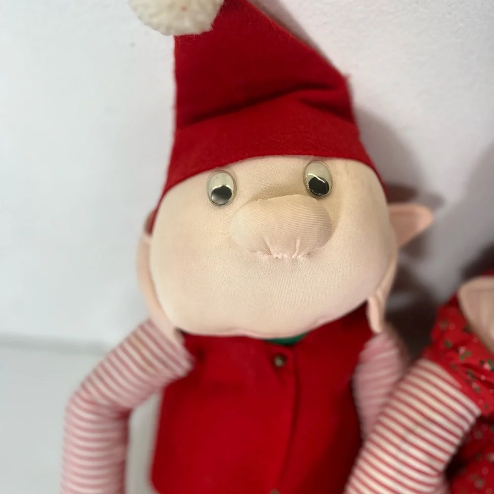 House Of Hatten Boy And‎ Girl Christmas Elves 16” Tall Taiwan